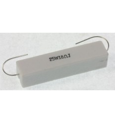 Resistencia vitrificada 18 Ohm 25w