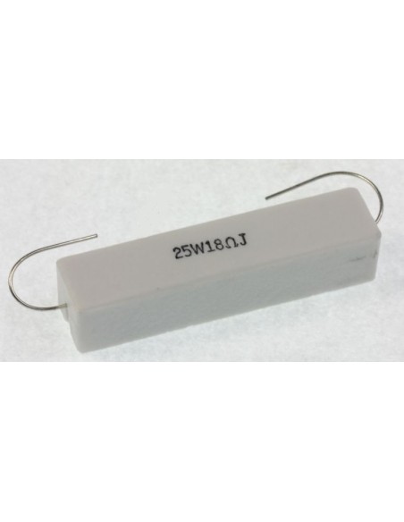 Resistencia vitrificada 18 Ohm 25w