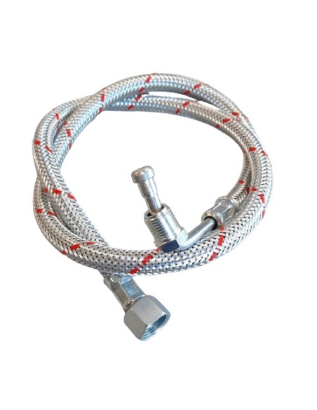 Latiguillo gasoil 900mm 3/8 H - 1/4 M curvo
