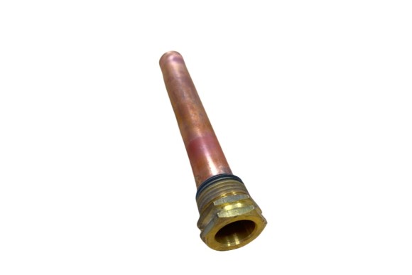 Vaina 15x16 100mm cobre 3 bulbos 1/2" laton