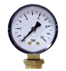 Manometro 0-10 bar d.40mm 1/4 m radial