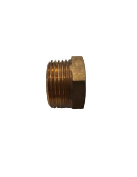 Racord de laton 3/4 m x 1/2 h corto