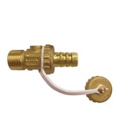 Valvula de vaciado c/portagoma y tapon 3/8 m