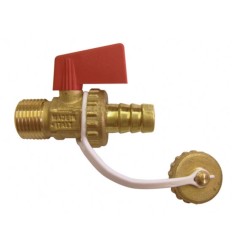 Valvula de vaciado c/portagoma y tapon 1/2 m