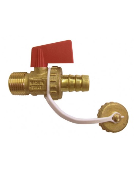 Valvula de vaciado c/portagoma y tapon 1/2 m