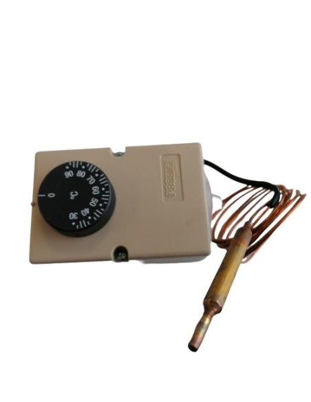 Termostato regulable 30-90 c/caja bulbo 1500mm