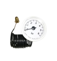 Hidrometro 37 mm 0/6 bar 1.5 MTS rosca 1/4 blanco