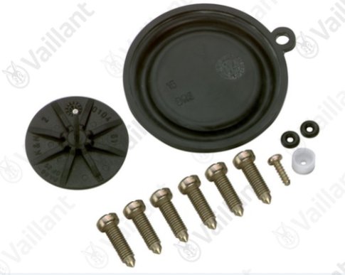 Membrana Vaillant 1 oreja con plato y tornillos