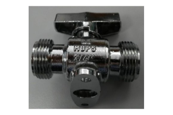 Valvula esfera gas V83 3/4" M-M