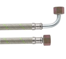 Latiguillo gasoil 1000mm 3/8 h - 3/8 h curvo