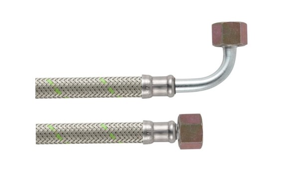 Latiguillo gasoil 1000mm 3/8 h - 3/8 h curvo