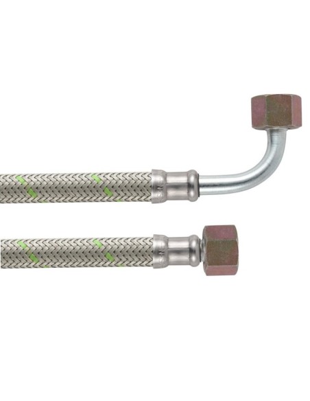 Latiguillo gasoil 1000mm 3/8 h - 3/8 h curvo