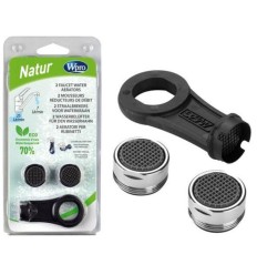 Aireador natur 24 mm. 2uds + llave