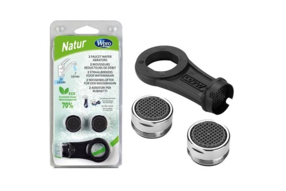 Aireador natur 24 mm. 2uds + llave