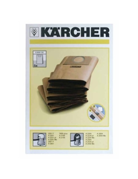 Bolsas aspirador Karcher MV3 Premium ORIGINAL 5uds