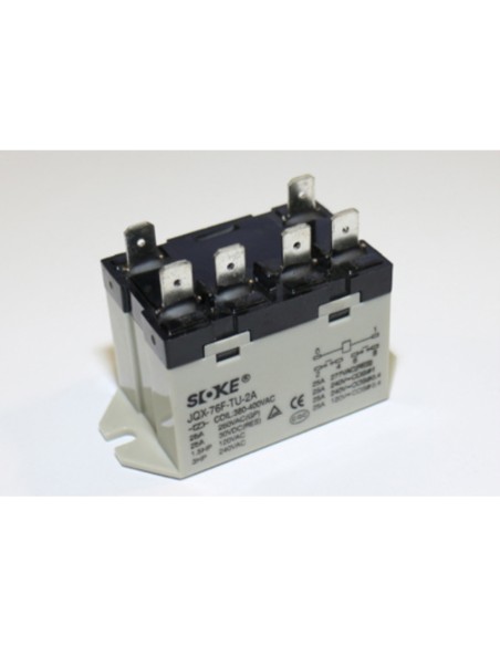 Rele de potencia 2 contactos 25A 230V * lateral