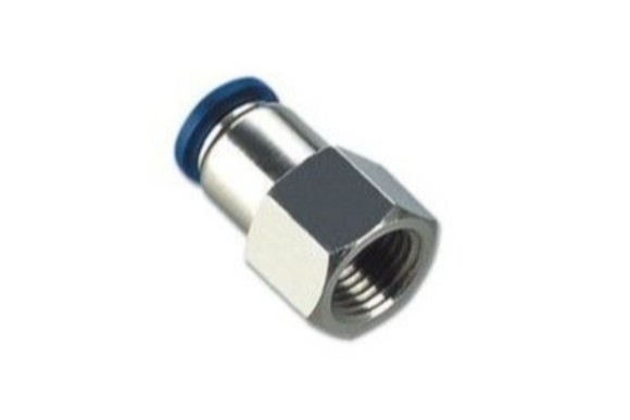 Racor directo de 1/8 a tubo 6 mm.