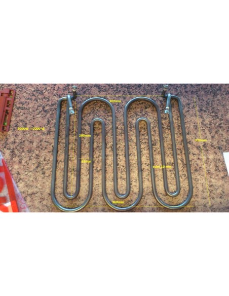 Resistencia Plancha 2x2000W entrelazada