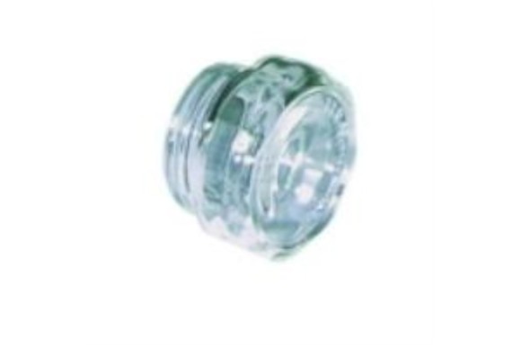 Cristal portalampara horno d:42 mm. rosca 30 mm.