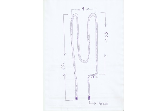 Resistencia acumulador 1000W 80x635 mm. no centrad