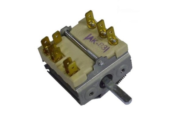 Interruptor ego 0 + 4 posciones 1CO/2NO 230v 16A