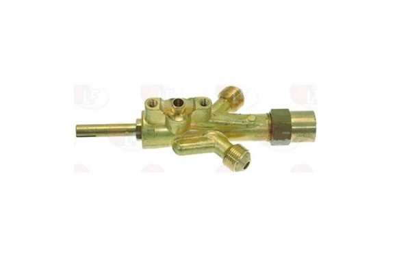 Grifo de gas Jemi doble 3/8 M8