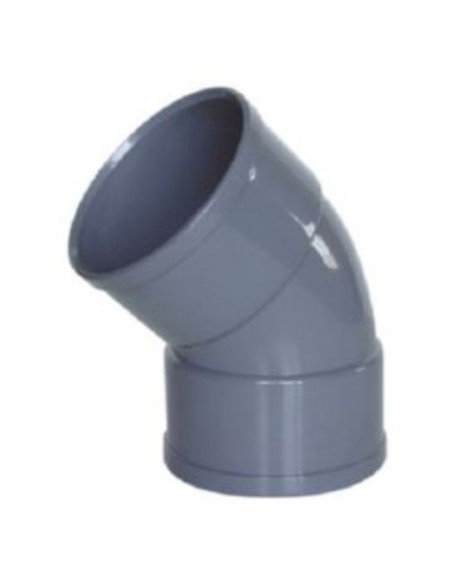 Codo PVC 40-45º HH