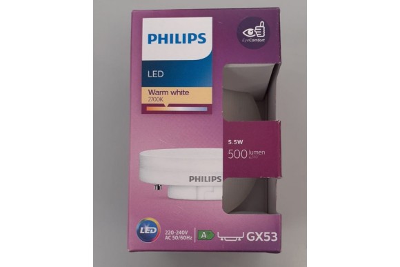 Foco led philips GX53 2700ºK 5.5W