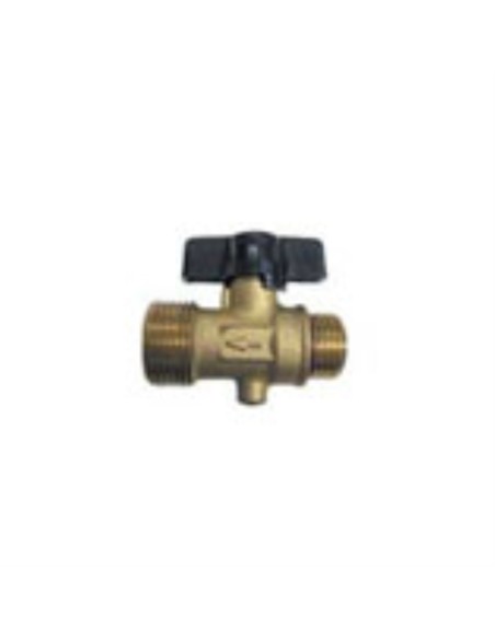 Llave de esfera, conex. 1/2"m - 3/4"m