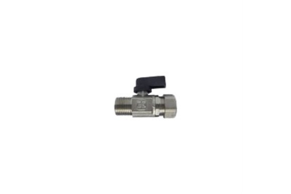 Llave de llenado de esfera, conex. 1/2", con conex