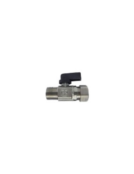 Llave de llenado de esfera, conex. 1/2", con conex