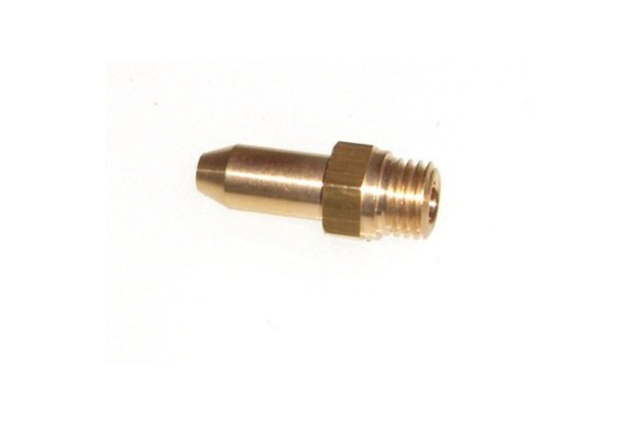 Inyector quemador laton 1.10 mm largo (unidad)