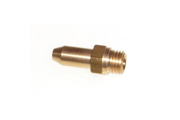Inyector quemador laton 1.25 mm largo (unidad)