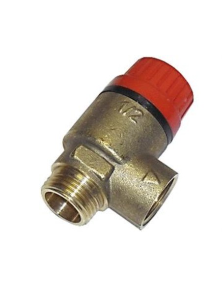Valvula de seguridad 1/2 m/h 3bar twin