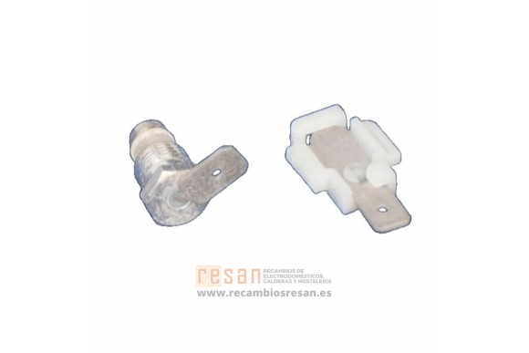 Conector termopar 6,3x0.8 g100