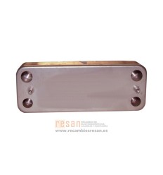 Intercambiador de placas 172mm tubos - 166mm 14p