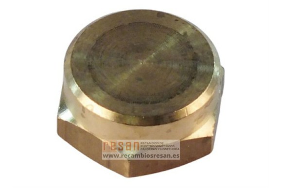 Tapon 1/2" h laton