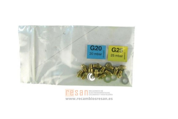 Inyectores G20 (16 uds xD1.30 m/m)