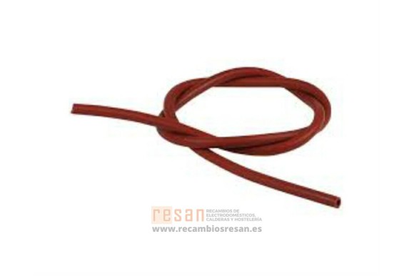 Tubo d.4 silicona rojo