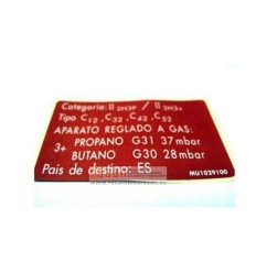 Etiqueta reglado MU1029100