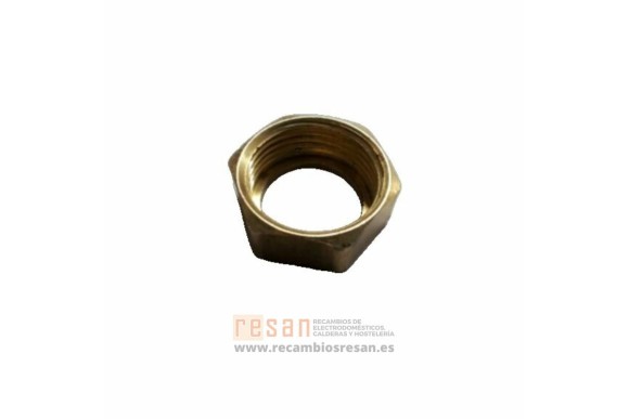 Tuerca 3/4" f para vastago en laton