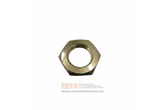 Tuerca rebajada 1/2" f en laton