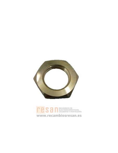 Tuerca rebajada 1/2" f en laton