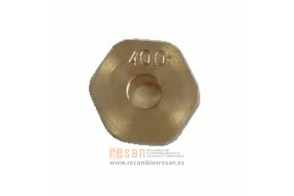 Inyector hexagonal d.4.00 met