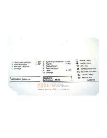 Tarjeta de programa fr.-a.spin