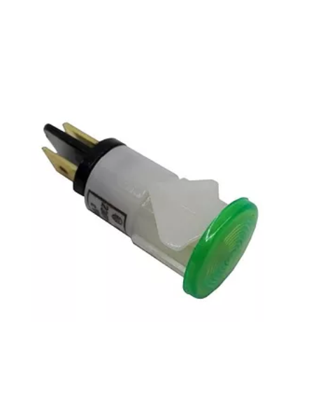 Piloto verde 12mm 230V