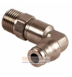 Racor codo tubo gasoil nylon