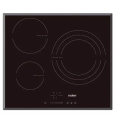 Placa de induccion Sauber 3 focos SEV03