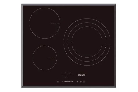 Placa de induccion Sauber 3 focos SEV03