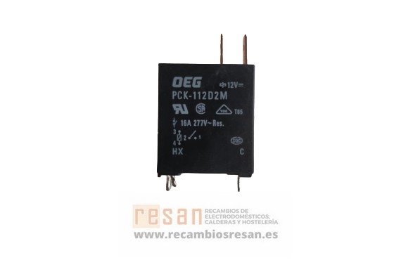 Rele PCK-112D2M 16A 12v